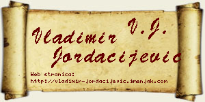 Vladimir Jordačijević vizit kartica